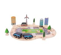Ensemble de train pour enfants, ensemble de trains | Ensemble de train de 46 pièces, train pour enfants, puzzle sur rail, jeu réaliste avec rails de train, jouets pré-scolaires pour enfants de 3 4 5