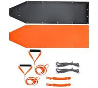 Ensemble de traîneau à motif de cerf avec un design robuste et des cordes de remorquage en nylon, supporte le transport de bois de chauffage, de matériel de camping ou de charges lourdes jusqu'à 226,8