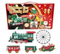 Ensemble de Trains de Noël pour Autour du Sapin - Voies de Wagons pour Trains - Décoration de Noël d'intérieur avec Sons de Train Authentiques pour Les familles