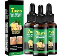 Ensemble de traitement des champignons à ongles de gingembre Beauras à 7 jours - Comprend le sérum de la croissance des soins de la cuticule et de l'ongle (3pc)