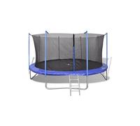 vidaXL Ensemble de Trampoline 5 pcs Equipement de Jeu de Plein Air Filet de Sécurité Housse de Pluie Echelle Enfants Filles 142586