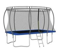 Vidaxl Ensemble De Trampoline Rectangulaire 335x244x90 Cm 150 Kg