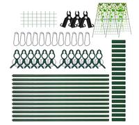 Ensemble de treillis de concombre pliable - Treillis de jardin pour plantes grimpantes d'extérieur | Concombre de soutien de croissance | Treillis d'escalade de jardin pliable | Treillis de support de