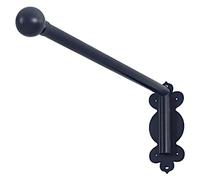 Ensemble de tringle à rideau de fenêtre à bras oscillant, tringle à rideau à bras oscillant for panneaux latéraux présentoir de rideau de fenêtre bras de draperie rail de rideau de porte avant (Color