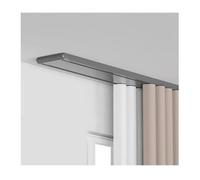 Ensemble De Tringle À Rideaux, Ensemble Complet avec 2 Tringles, Y Compris Les Matériaux De Fixation, Adapté Aux Chambres, Tout Endroit Où des Rideaux sont Nécessaires,Gris,L 9ft/2.7m