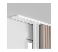 Ensemble De Tringle À Rideaux, Ensemble Complet avec 2 Tringles, Y Compris Les Matériaux De Fixation, Adapté Aux Chambres, Tout Endroit Où des Rideaux sont Nécessaires,Blanc,L 11ft/3.4m