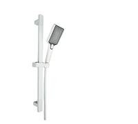Ensemble de Tringle de Douche Blanche, Tige coulissante réglable en Acier Inoxydable, 2 Fonctions, Douche en Plastique ABS, Tuyau de 1,5 m (Couleur : Barre coulissante Uniquement)