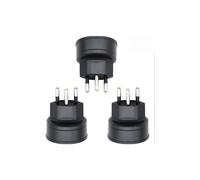 Ensemble de trois adaptateurs UE vers Suisse, design élégant et compact, garantie à vie, construction robuste, incompatibilité de tension av