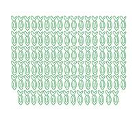 Ensemble de trombones de bureau en forme mignonne, 100 pièces, pince à trombone décorative, légère, pour l'école, le bureau, la maison, matériau métallique avec boîte de rangement (Poisson)