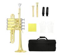 Ensemble de trompette pour débutant, instrument standard avec gants, chiffon et étui de transport pour les nouveaux étudiants