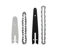 Ensemble de tronçonneuse et barre guidage 4/6 pouces pièces électrique portables chaîne très tranchante principalement utilisée for les outils d'exploitation forestière d'élagage(4 and 6 set A)