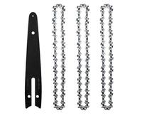 Ensemble de tronçonneuse et barre guidage 4/6 pouces pièces électrique portables chaîne très tranchante principalement utilisée for les outils d'exploitation forestière d'élagage(6INCH set A)