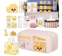 Ensemble de trousse à crayons - Rangement de papeterie de grande capacité - Jolie trousse à crayons - Pour , filles, école, université, dortoir, maison, fête des , naissance