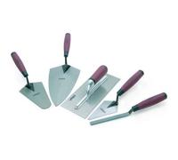 Ensemble de truelles - ROLSON - 52489 - Acier renforcé et trempé - Poignées confortables - 5 pièces