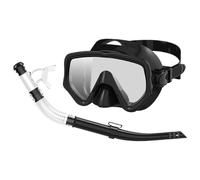 Ensemble De Tuba - Masque De Plongée Panoramique Anti-buée en Silicone PC | Couvre-Visage À Tube Sec, Équipement De Lunettes De Natation, Entraînement Aux Sports Aquatiques, Voyage À La Plage, Kit