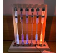 Ensemble De Tubes À Spectre, 6 Tubes À Décharge Gazeuse Sans Mercure Avec Support, Kit De Démonstration De Spectroscopie 5 Kv Pour Lexposition Scientifique En e Physique Et De Chimie