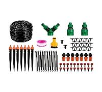 Ensemble de tubes d ' irrigation goutte à goutte avec composants ABS, têtes de brumisation et connecteurs pour voies d ' arrosage des de jardin, utilisation d ' un ensemble d ' arrosage pour,