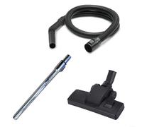 Ensemble de tubes d'aspiration pour Karcher (1 pièce) - Compatible avec les séries WD3/WD5/WD7 et modèles A2000-A4000, acier inoxydable + tuyau de brosse de sol en plastique pour série NT (avec