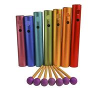 Ensemble de tubes wah-wah Cloches musicales colorées for enfants, instrument de percussion, guérison, yoga et méditation, cadeau(7Pcs Set)