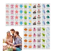Ensemble de tuiles Mahjong, ensembles Mah Jongg, Blocs de jeu à motif de drapeau Mahjong, 65 pièces, Jeu de tuiles pour fête de famille, puzzle en bloc d'évasion en bord de mer, jeux de sociét