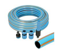 Ensemble de tuyau avec accessoires EDM 74107 PVC 5/8 20 mm x 15 m Bleu (15 m)