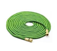 Ensemble de tuyau d'arrosage avec injecteur d'eau extensible, tuyau d'arrosage magique haute pression, pulvérisateur de pistolet de lavage de voiture(Only green hose,25ft-6M)