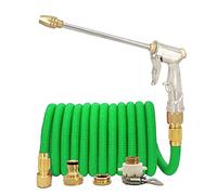 Ensemble de tuyaux d'arrosage avec injecteur d'eau Extensible, Tuyau d'arrosage Magique Haute Pression, pulvérisateur de Pistolet de Lavage de Voiture largement utilisé (Tuyau