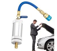 Ensemble de tuyaux de charge de réfrigérant R134A AC, kit de recharge de réfrigérant R134A | Tuyau de recharge de climatisation | Tuyau de Charge AC adaptateur, connecteur rapide, outil de rempl
