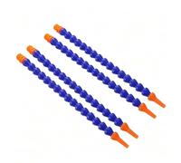 Ensemble de tuyaux de refroidissement flexibles, 4 tuyaux de liquide de refroidissement en plastique avec interrupteur pour fraiseuse de tour CNC, buse ronde No switch 1/2 500mm
