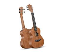 Ensemble De Ukulélé Portable 23 Pouces En Bois Naturel D'acajou Instrument D'introduction Pour Débutants Et Adultes Ukulélé Adulte