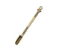 Ensemble de vaisselle avec mini cuillères multicolores en métal - Mini cuillère, pelle, cuillères, pendentif et porte-clés (A, 8, 2 x 0 - 9 cm)