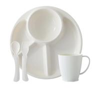 Ensemble de vaisselle divisé - Assiette à repas polyvalente, coupe-fourchette à, collection durable, ensemble facile à utiliser | Pour la cuisine, la table à manger, l'école, le pique-nique