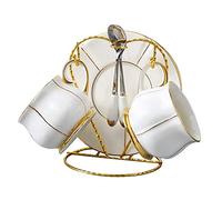 Ensemble de vaisselle en porcelaine, jeu de vaisselle en céramique, bol de céréales et vaisselle et pot à soupe | 58 pièces Bone China Dinner sets pour les cadeaux de mariage - Elegant Porcelain