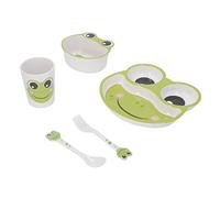Ensemble de vaisselle pour tout-petits, lavable au lave-vaisselle, sans BPA, empêche le glissement, assiette à dîner pour bébé, bol avec tasse, fourchette, cuillère pour les repas