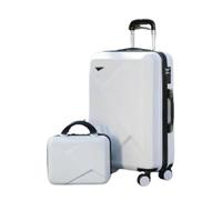Ensemble de valises de voyage, ensembles à bagages en 2 pièces légers avec des roues de spinner verrouille les valises de roulement de voyage durs et un boîtier cosmétique 14 pouces (rouge 24in)