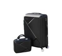 Ensemble de valises de voyage, ensembles à bagages en 2 pièces légers avec des roues de spinner verrouille les valises de roulement de voyage durs et un boîtier cosmétique 14 pouces (rouge 24in)