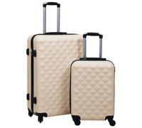 Ensemble De Valises Rigides 2 Pcs Doré Abs Doré