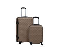 Ensemble de valises rigides 2 pcs Marron ABS 92433