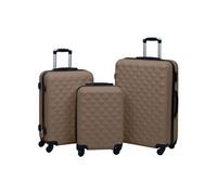 Ensemble de valises rigides 3 pcs Marron ABS 92418