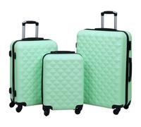 Ensemble de valises rigides 3 pcs Menthe ABS Vert