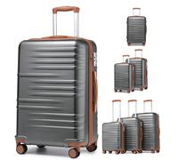 Ensemble de valises rigides en ABS et PC | Valise cabine et cabine avec serrure TSA | Roulettes pivotantes | 5 tailles au choix (20"/24"/28"/2 pièces/3 pièces) Maniglia trolley regolabile in 3 posizio