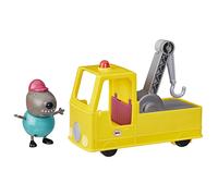 Ensemble de véhicules de construction et figurines Peppa Pig Grand-père Chien Dépanneuse Jouets préscolaires pour garçons et filles de 3 ans et p