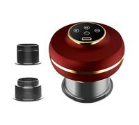Ensemble de ventouses électriques portables avec 2 tasses, 3 vitesses de chaleur et option de vibration pour détoxification du corps Équipement de ventouses ABS