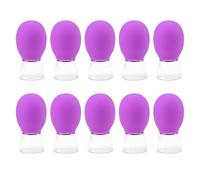 Ensemble de ventouses en verre en silicone pour massage du corps, du visage, des jambes, des bras, du dos, des épaules, du visage