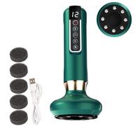 Ensemble de ventouses intelligentes - 8,9 x 8,9 x 19,1 cm - Appareil de massage électrique des tissus profonds - Appareil rechargeable avec huiles et filtres pour la relaxation et la récupération