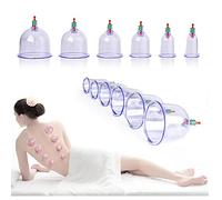 Ensemble de ventouses professionnel chinois Acupoint Cupping Therapy Sets Portable avec pompe à main, kit de ventouses 12pcs avec ventouses multi-tailles avec point bio magnétique
