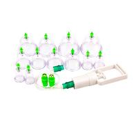 Ensemble de ventouses professionnelles, ensemble d'équipement de ventouses avec poignée pompage, 12 tasses pour le Massage corporel, soulagement la douleur physique