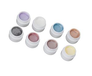 Ensemble de Vernis à Gel à Ongles Massif avec Conception de Paillettes, Crème Vertige Ongles Nails Ntiaux Grains Nrôlés 8 Couleurs pour le Salon et Usage Domestique