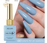 Ensemble de vernis à gel pour les ongles XEIJAYI de 1 pièce, vernis à gel UV LED soak-off de 15 ml : Soyez créatif avec des vernis mousses colorés pour la décoration d'ongles DIY dans un salon de beau