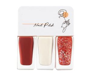 Ensemble de Vernis à Ongles Base D'eau T03 Couleurs Vives Séchage Rapide Facile Décoller Sans Lampe Dure 3 5 Jours pour Femme Fête Manucure Délicate et Odeur